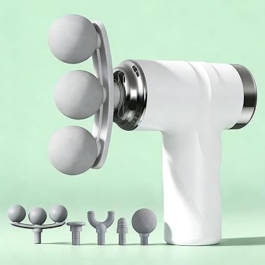 Mini massaggiatore a pistola 5 in 1 per alleviare il dolore