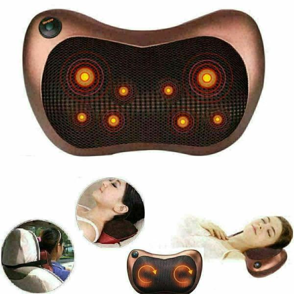 CUSCINO LED MASSAGGIATORE SHIATSU PER AUTO E CASA